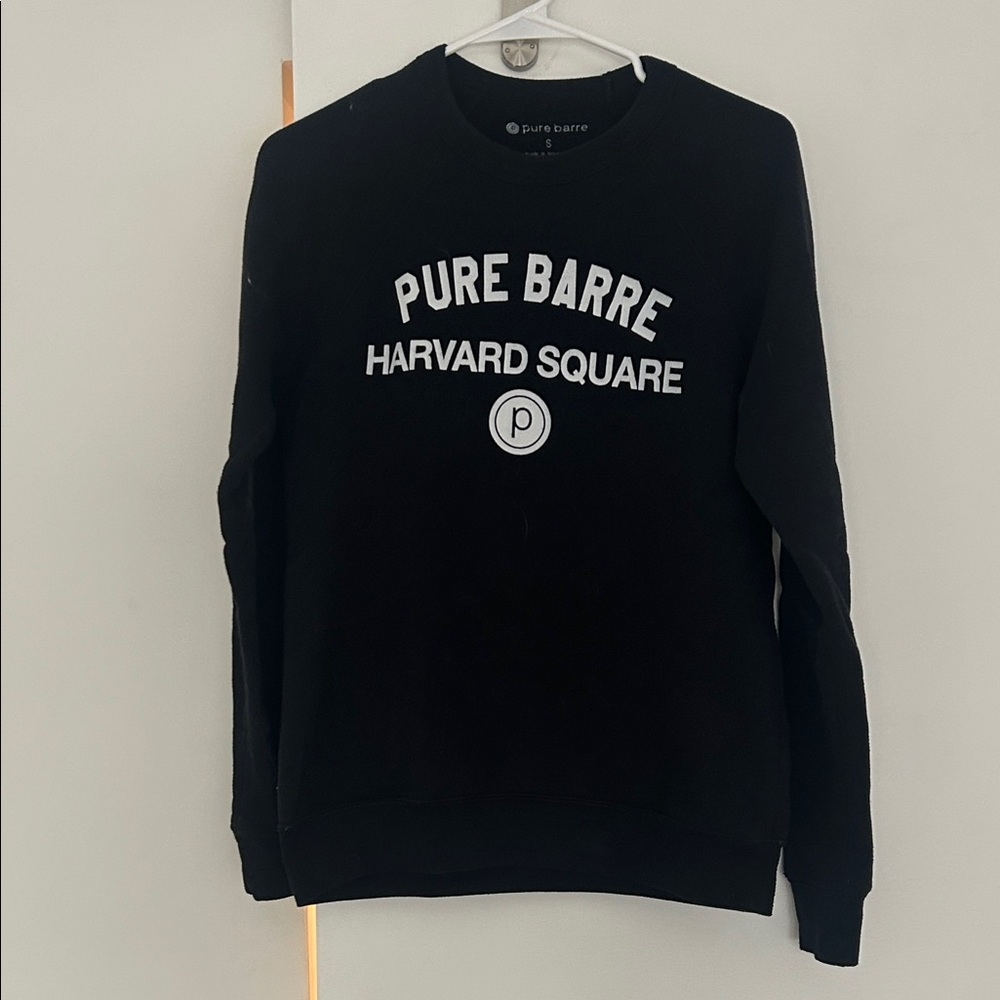Pure Barre Harvard Square Black Crewneck Sweater for Women
